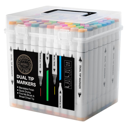 Dual-Tip Graphic Markers - Set of 80