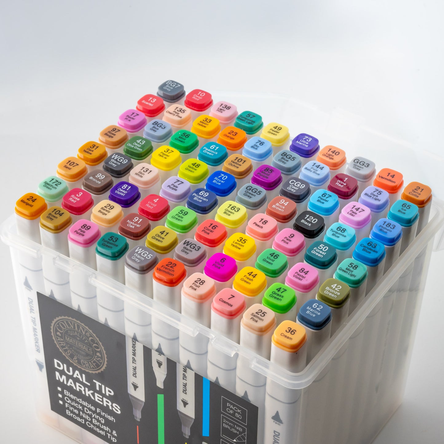 Dual-Tip Graphic Markers - Set of 80