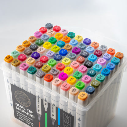 Dual-Tip Graphic Markers - Set of 80