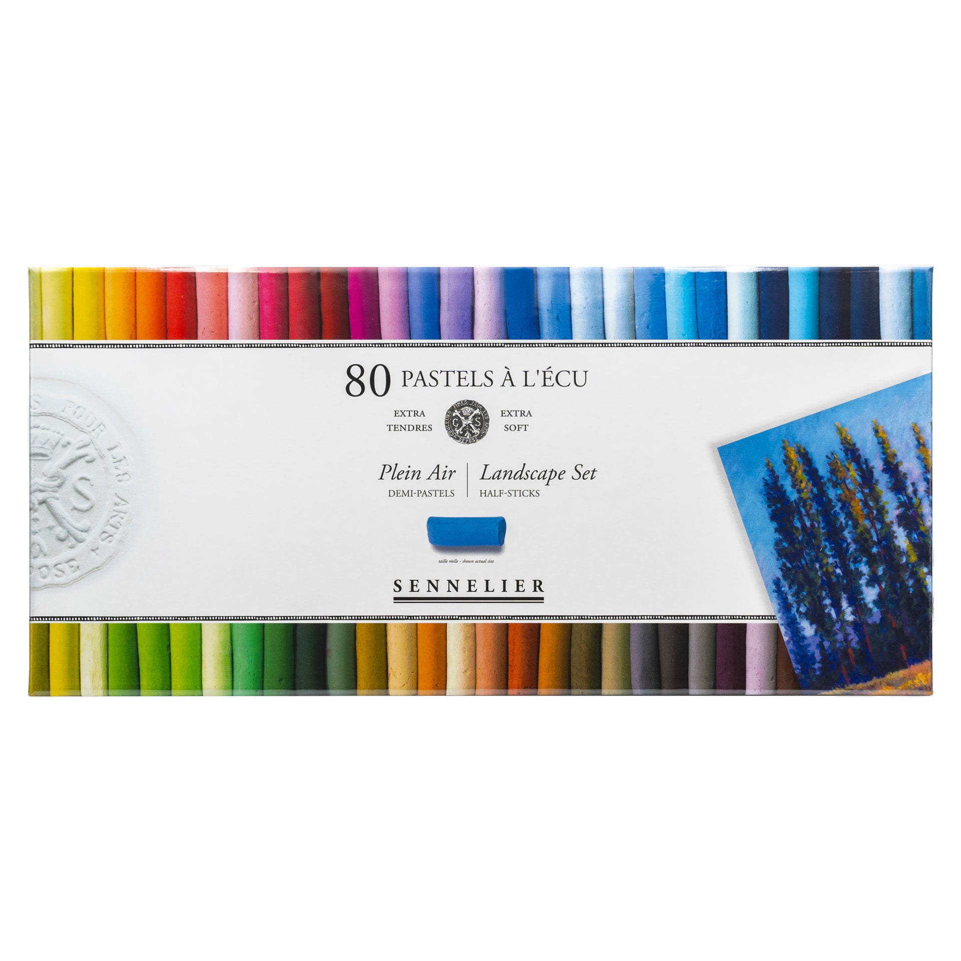 Extra Soft Pastel Half Sticks Landscape Set 80