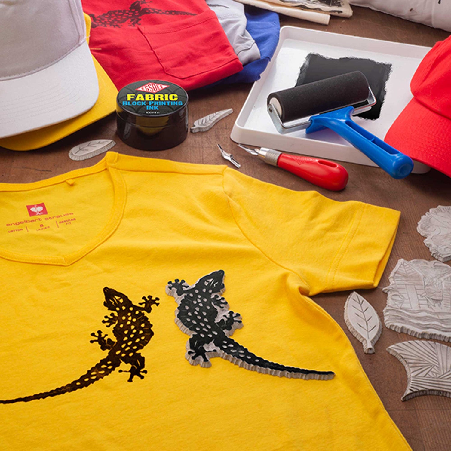 Essdee Fabric Lino Printing Kit Mood Photo