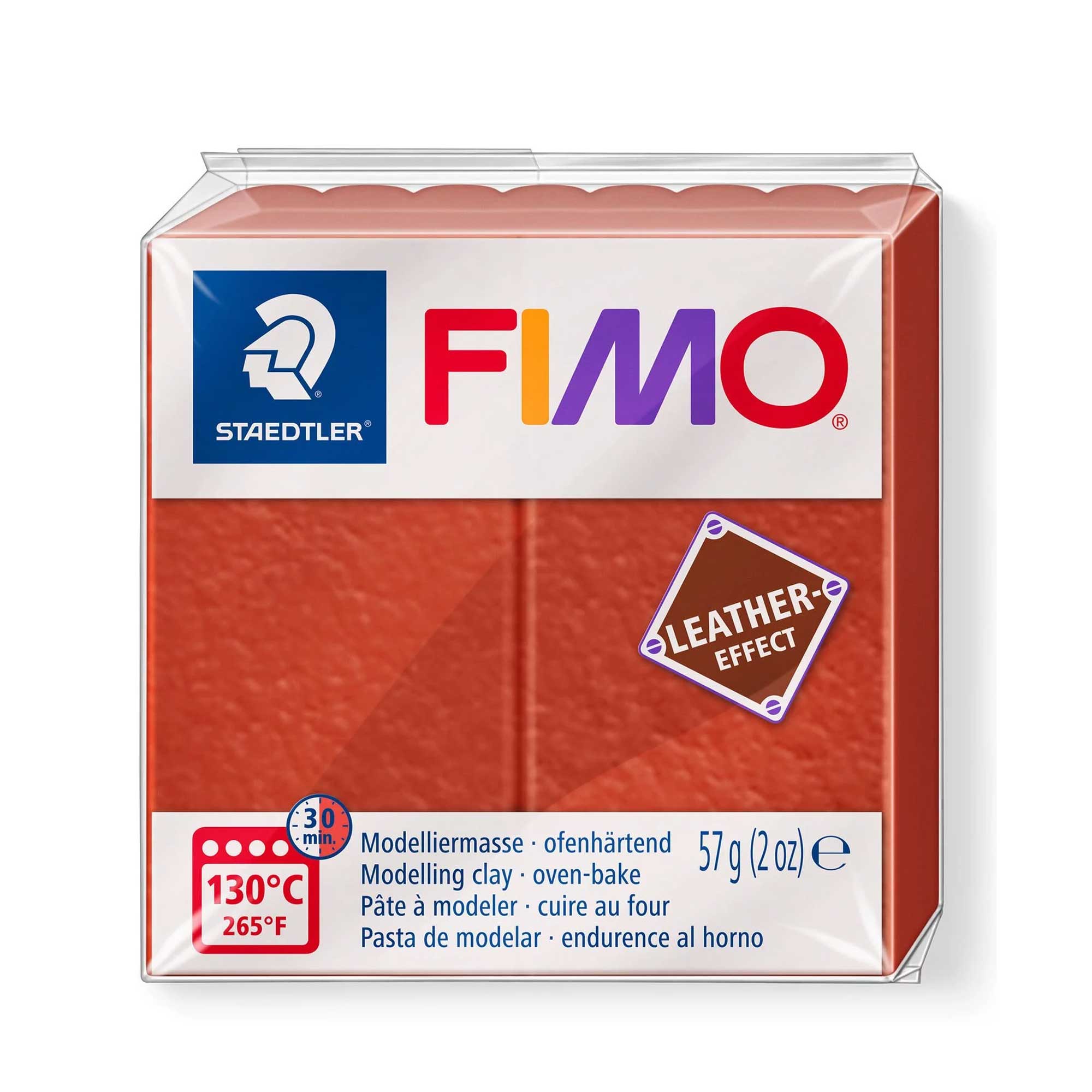 Staedtler FIMO LEATHER EFFECT Modelling Blocks - In Packaging