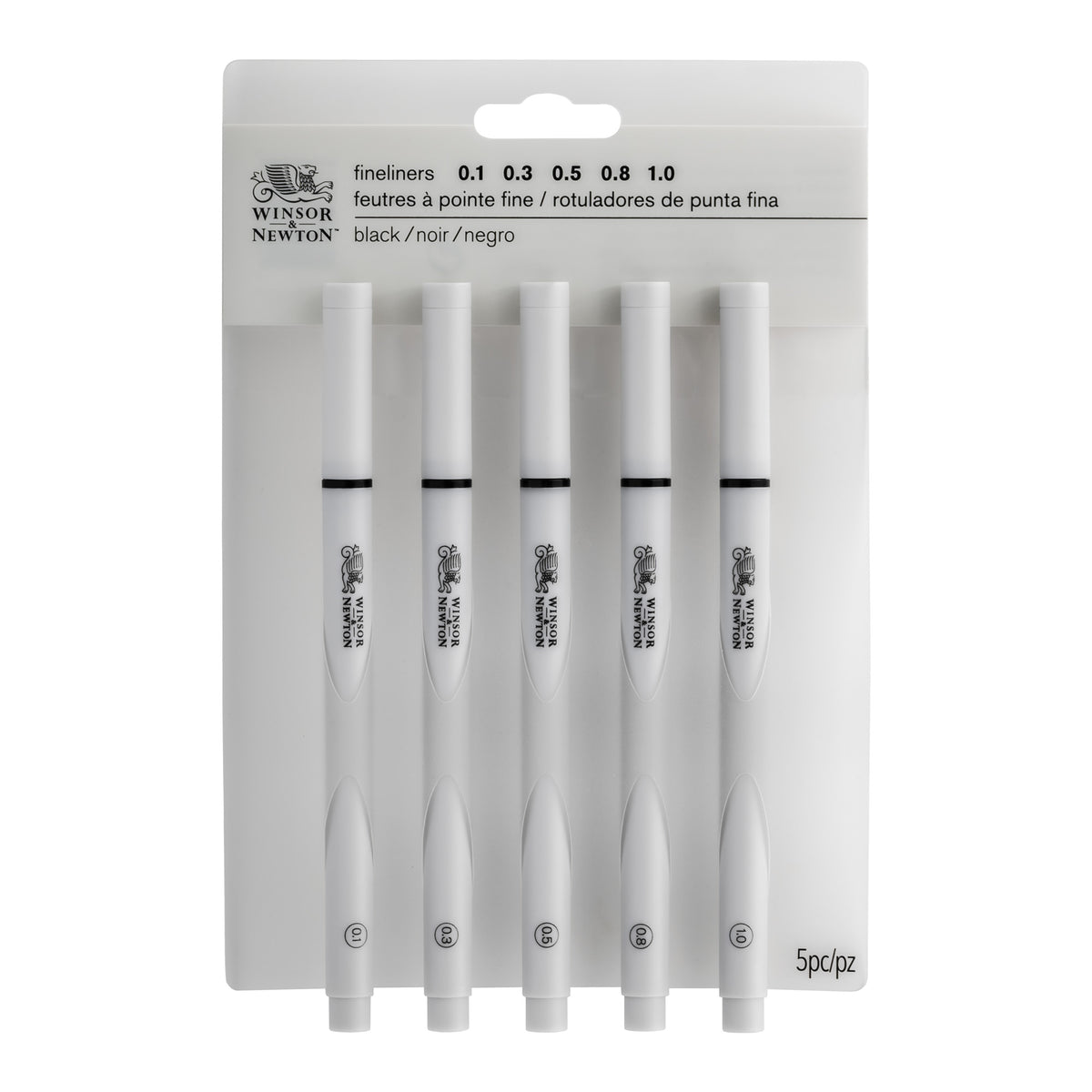 Winsor &amp; Newton Fineliner - Black -  Set of 5