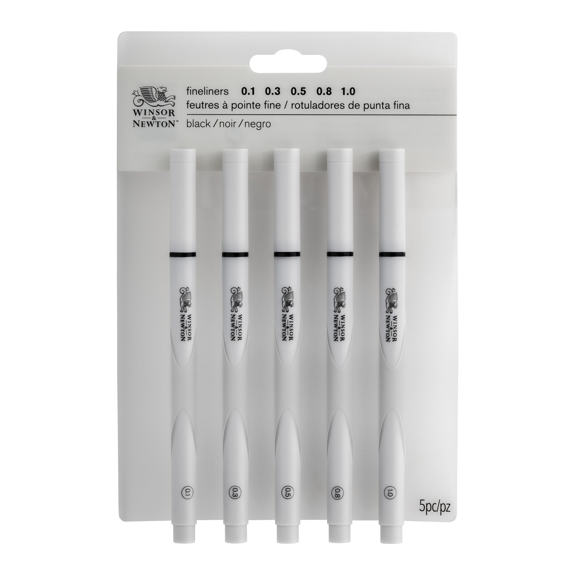 Winsor & Newton Fineliner - Black -  Set of 5