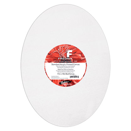 Fredrix Oval Stretched Canvas