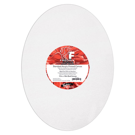 Fredrix Oval Stretched Canvas