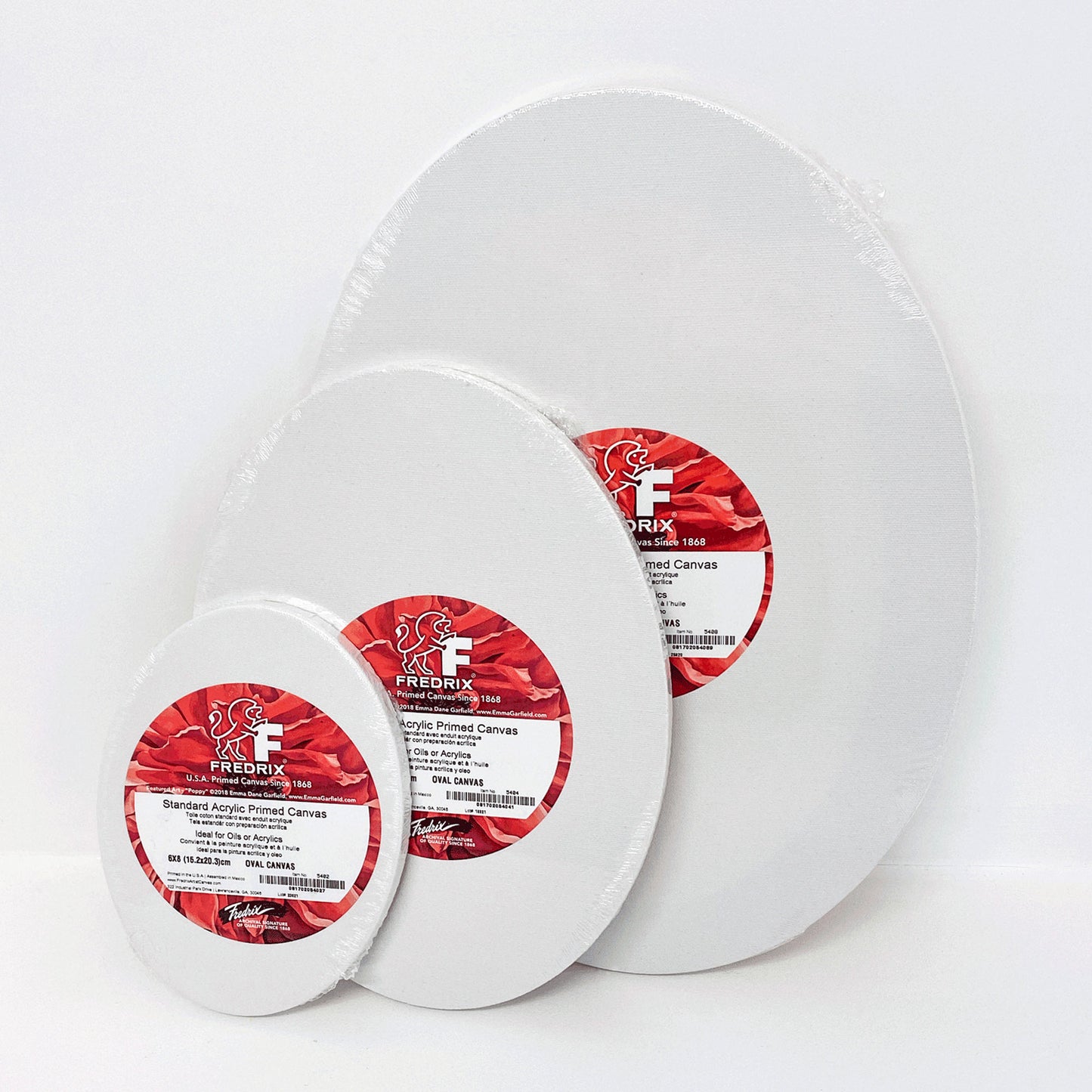 Fredrix Oval Stretched Canvas - All Sizes