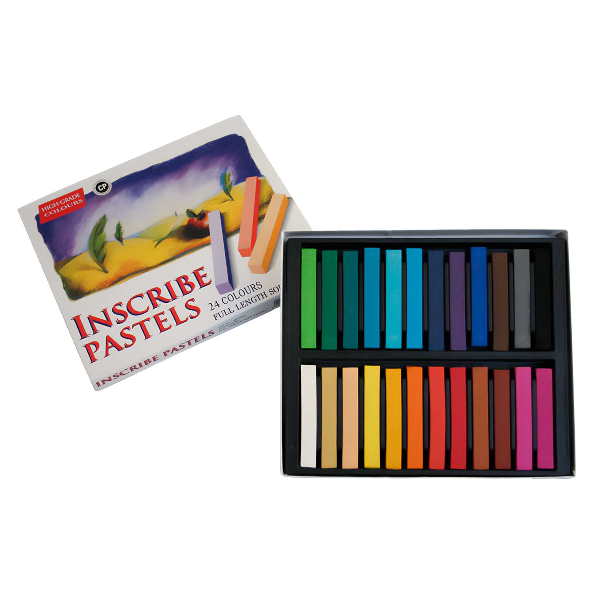 Inscribe Soft Pastels - Full Length Sticks - Set of 24