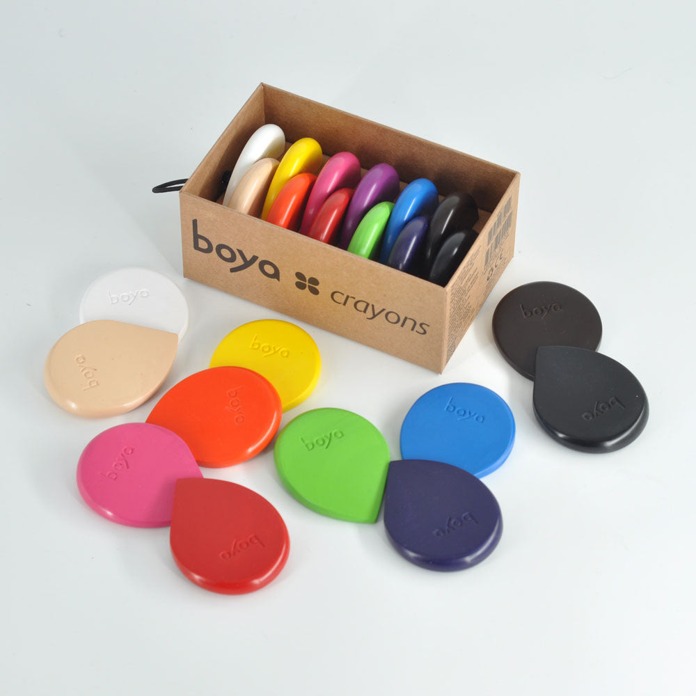 Boya Crayons : Wax Crayons : Set of 12 : Makers Dozen