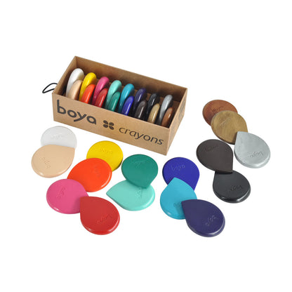 Boya Crayons : Wax Crayons : Set of 16 : Sweet 16