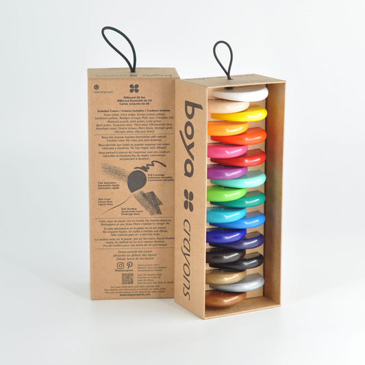 Boya Crayons : Wax Crayons : Set of 20 : Billboard 20