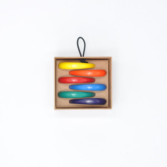 Boya Crayons : Wax Crayons : Set of 6 : Rainbow