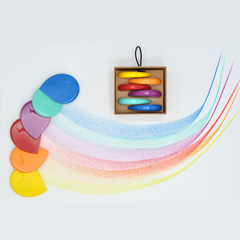 Boya Crayons : Wax Crayons : Set of 6 : Summer