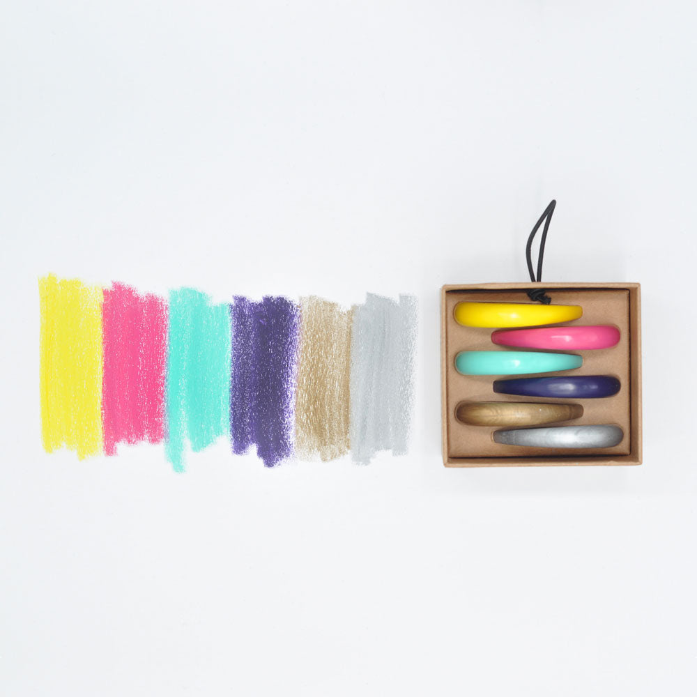 Boya Crayons : Wax Crayons : Set of 6 : Unicorn