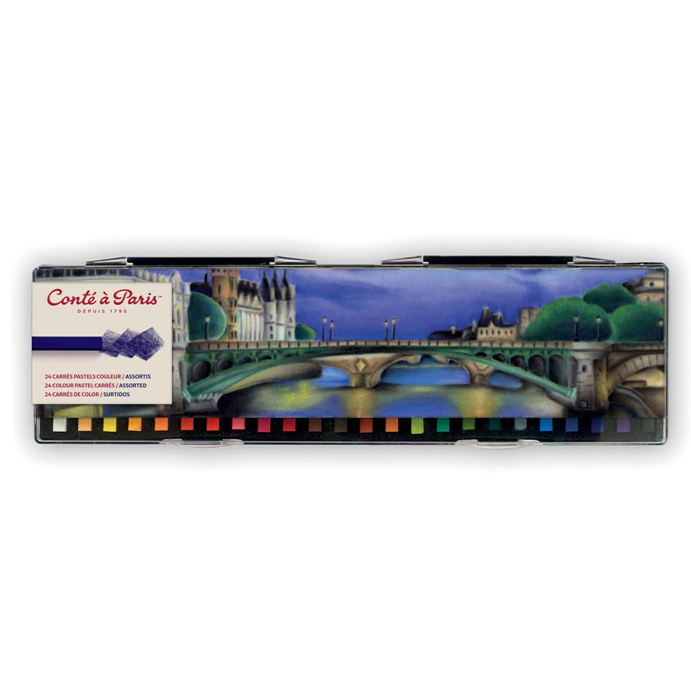 Conte a Paris : Carres : Colour Crayon : Set of 24