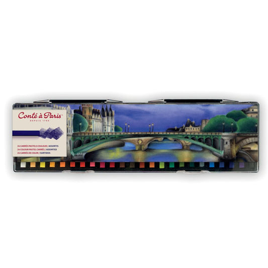 Conte a Paris : Carres : Colour Crayon : Set of 24