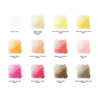 Conte a Paris : Carres : Colour Crayon : Set of 24
