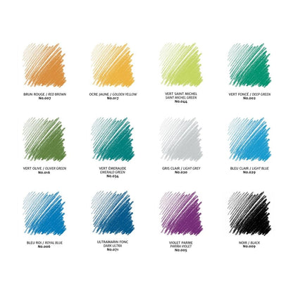 Conte a Paris : Carres : Colour Crayon : Set of 24