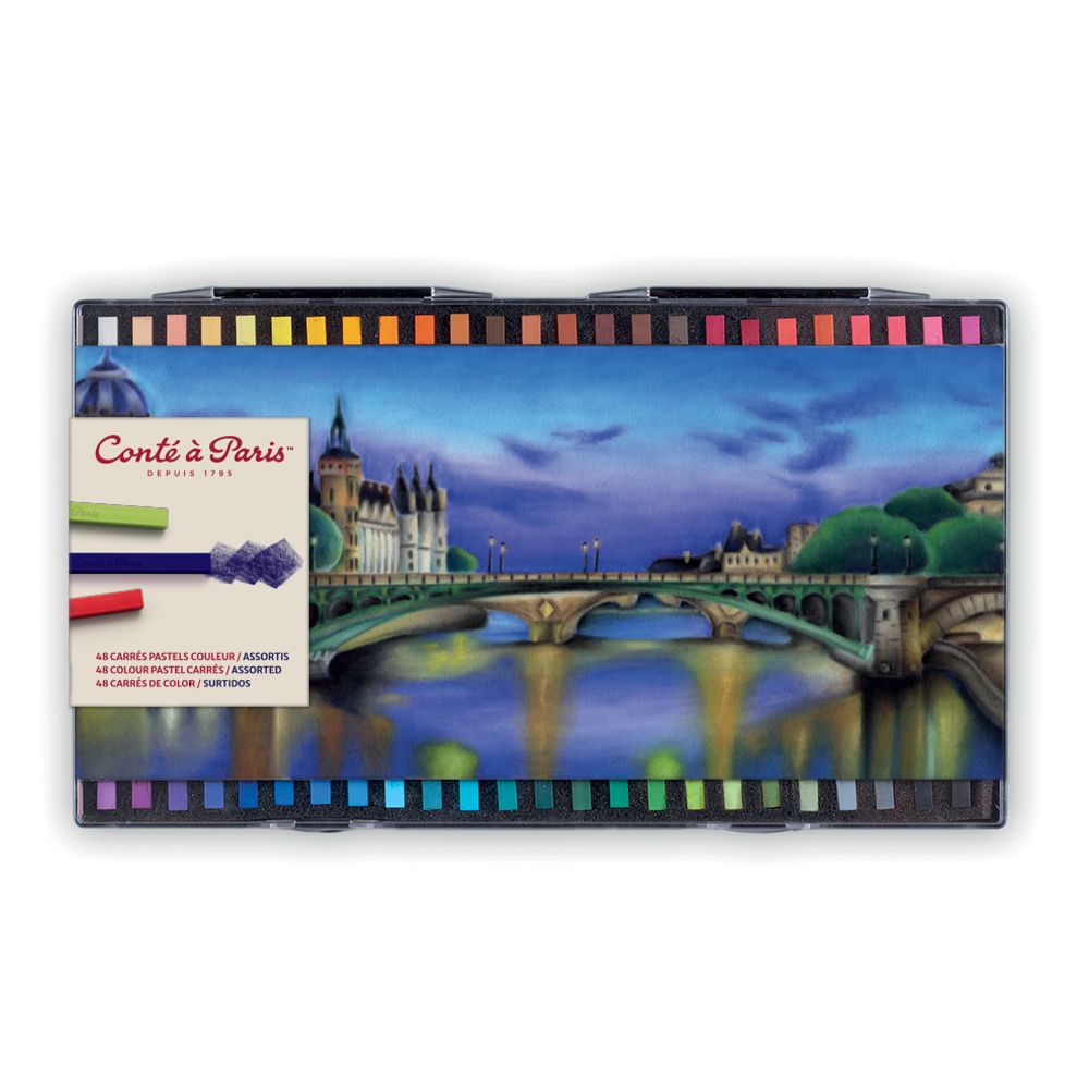 Conte a Paris : Carres : Colour Crayon : Set of 48