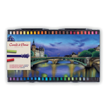 Conte a Paris : Carres : Colour Crayon : Set of 48