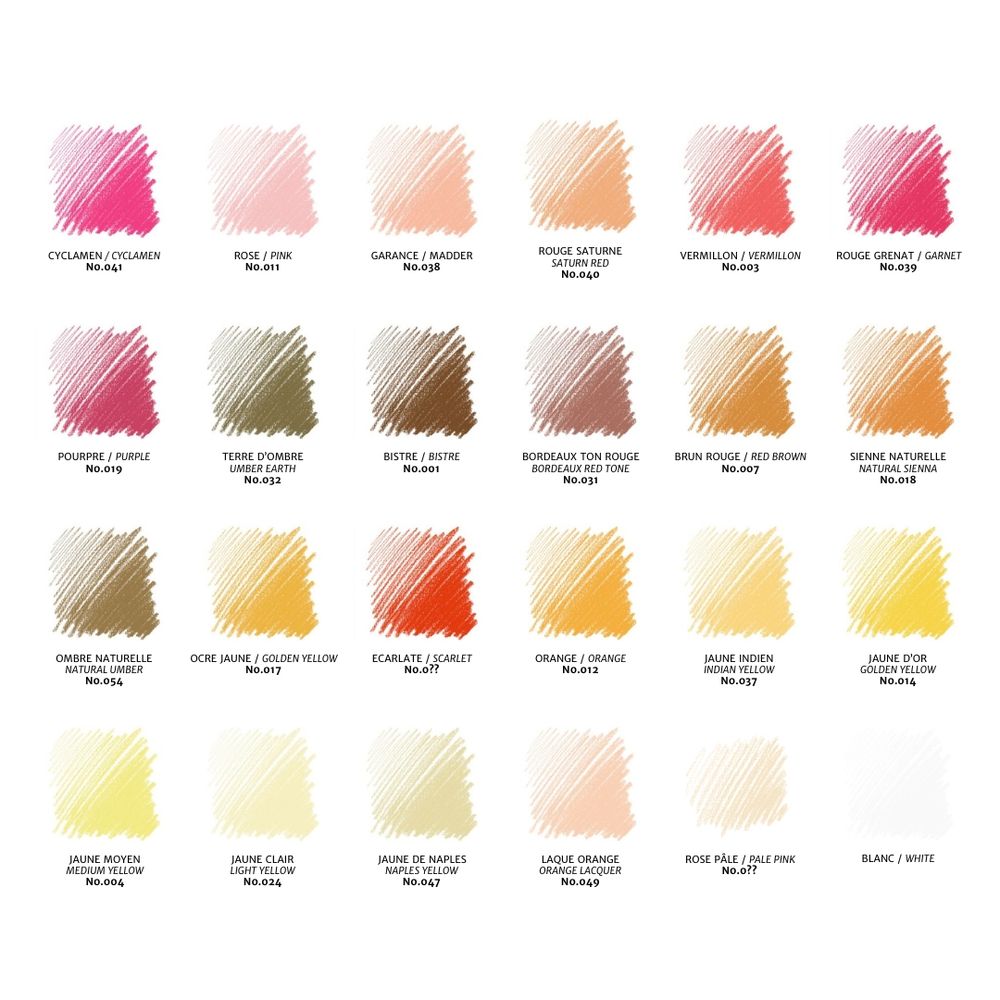 Conte a Paris : Carres : Colour Crayon : Set of 48