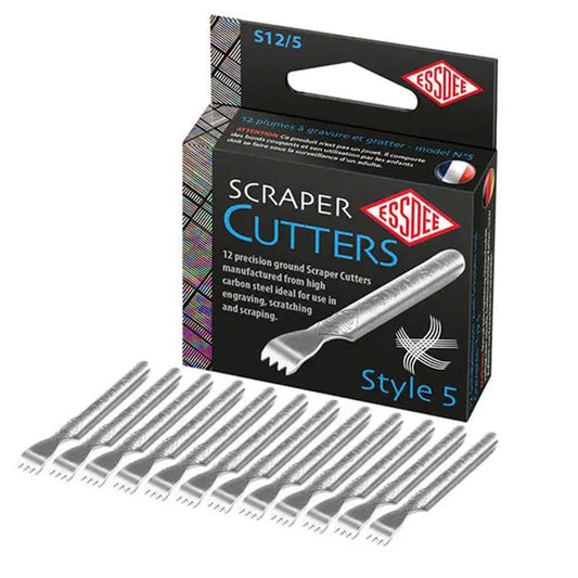 Essdee : Scraperboard Cutter : Shape No.5 : Box of 12 (Requires a Handle/Holder)