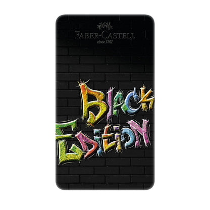 Faber-Castell : Black Edition : Coloured Pencils : Metal Tin Set of 12