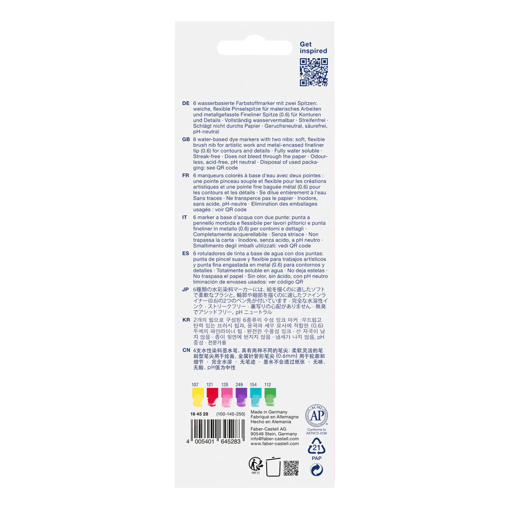 Faber-Castell : Goldfaber : Aqua Dual Marker : Candy Shop : Set Of 6