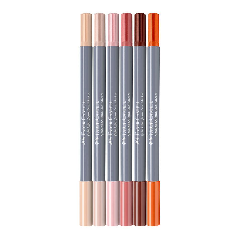 Faber-Castell : Goldfaber : Aqua Dual Marker : Portrait : Set Of 6