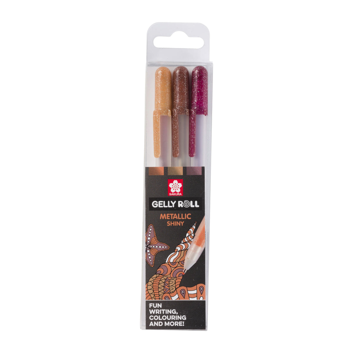 Sakura : Gelly Roll Pen : Metallic Shiny Gel Pen : Nature : Set of 3