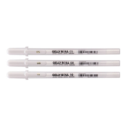 Sakura : Gelly Roll : White Gel Pen : Set of 3