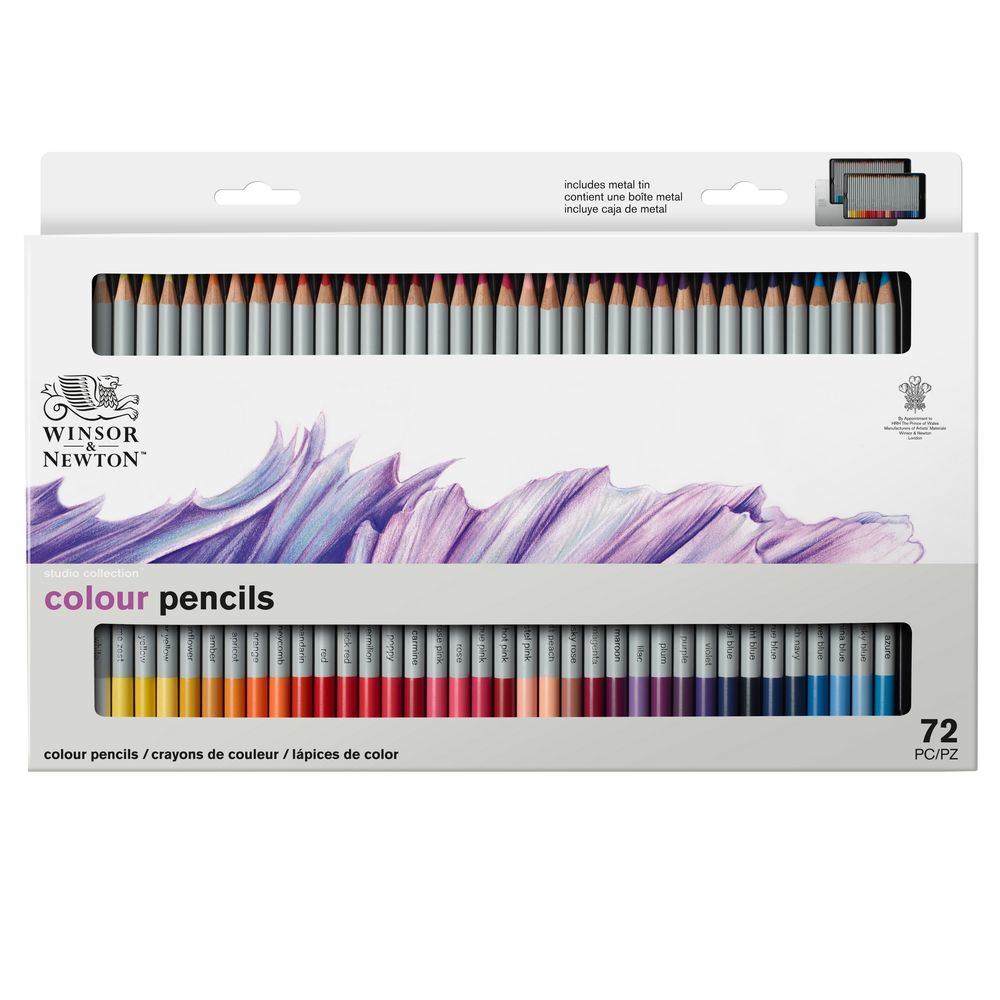 Winsor & Newton : Studio Collection : Colour Pencil : Tin of 72