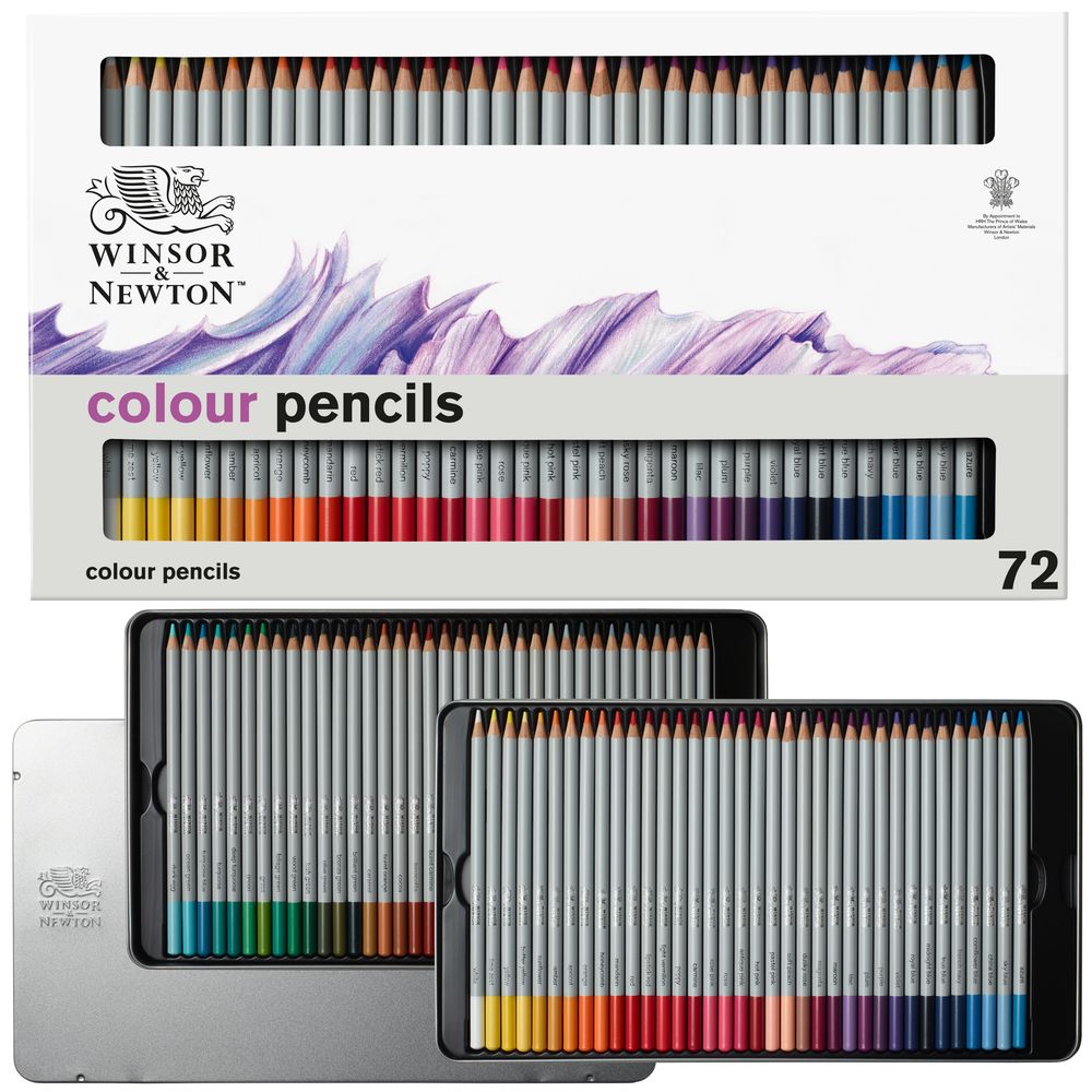 Winsor & Newton : Studio Collection : Colour Pencil : Tin of 72