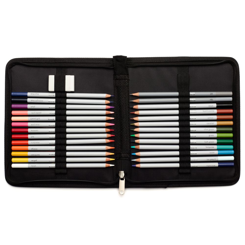 Winsor & Newton : Studio Collection : Colour Pencil : Wallet Set of 27