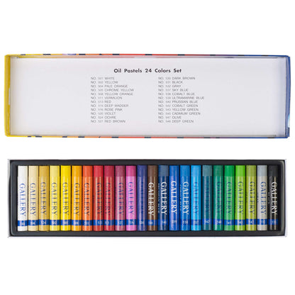 Inscribe Gallery Oil Pastels - Set of 24 Assorted Pastels