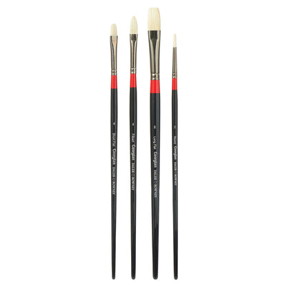 Daler-Rowney Georgian Oil Brush Set 400 - Set of 4 - Out of Wallet