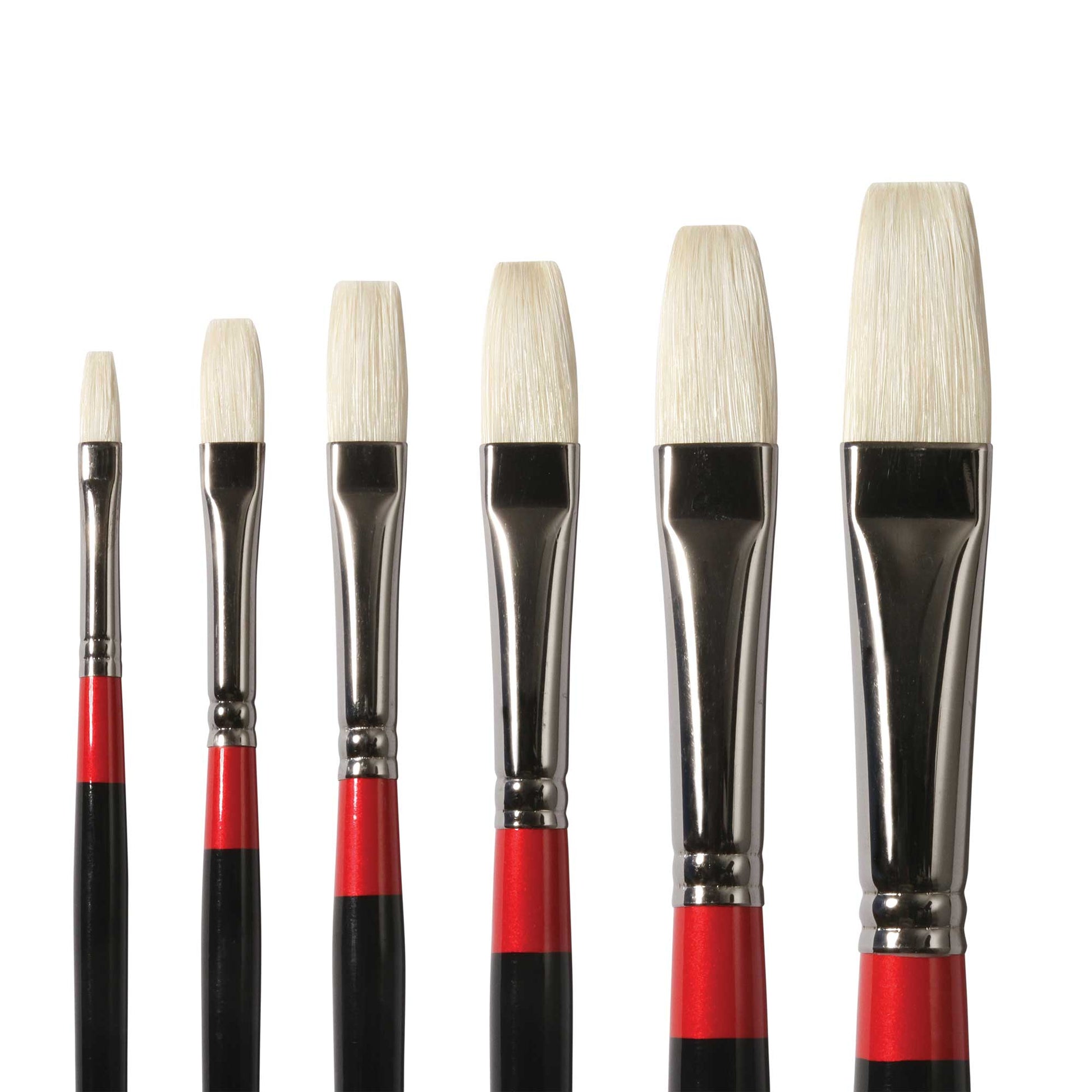 Daler-Rowney Georgian Long Flat Brushes G48 - Group Shot