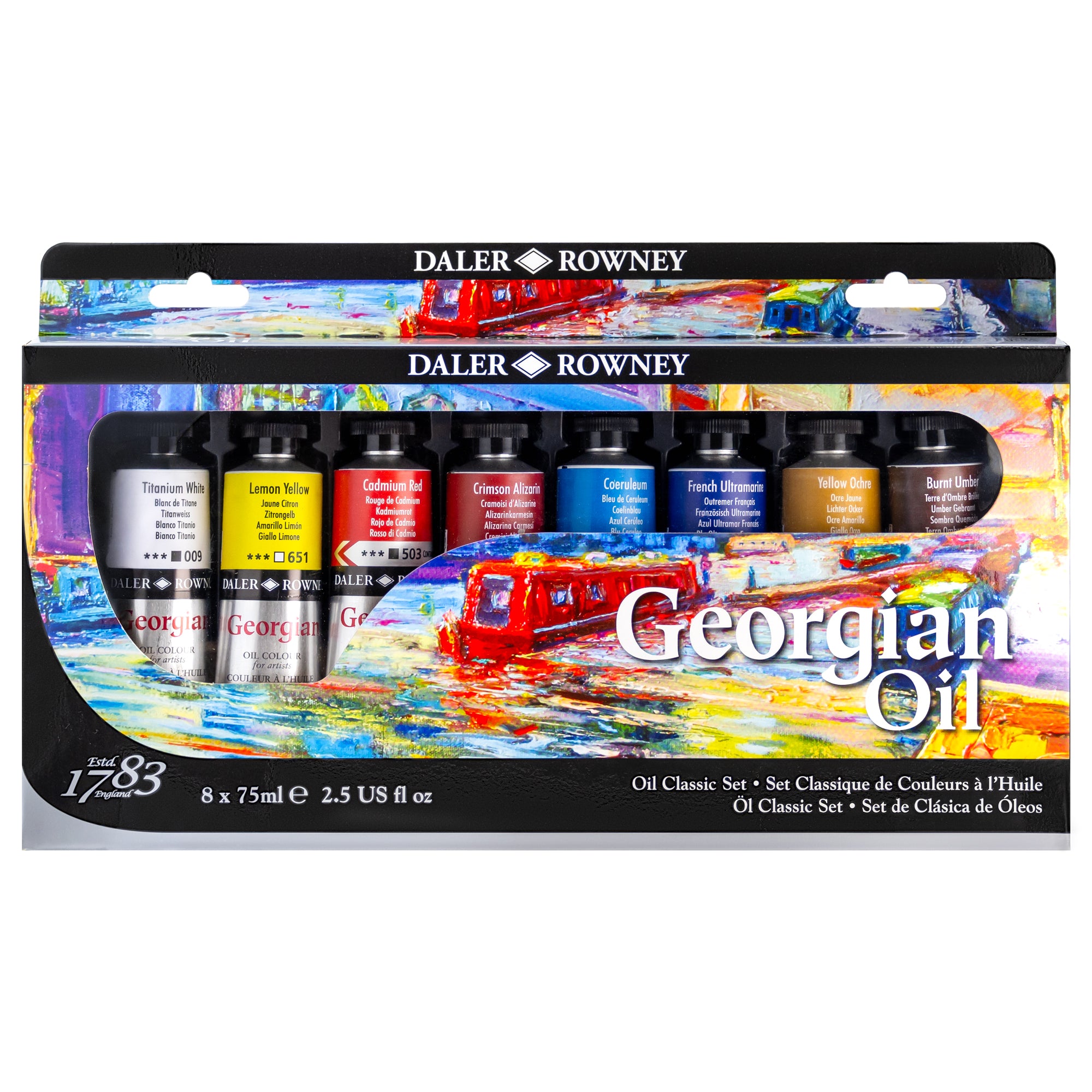 Daler-Rowney Georgian Oil Classic Set - 8 x 75ml Tubes