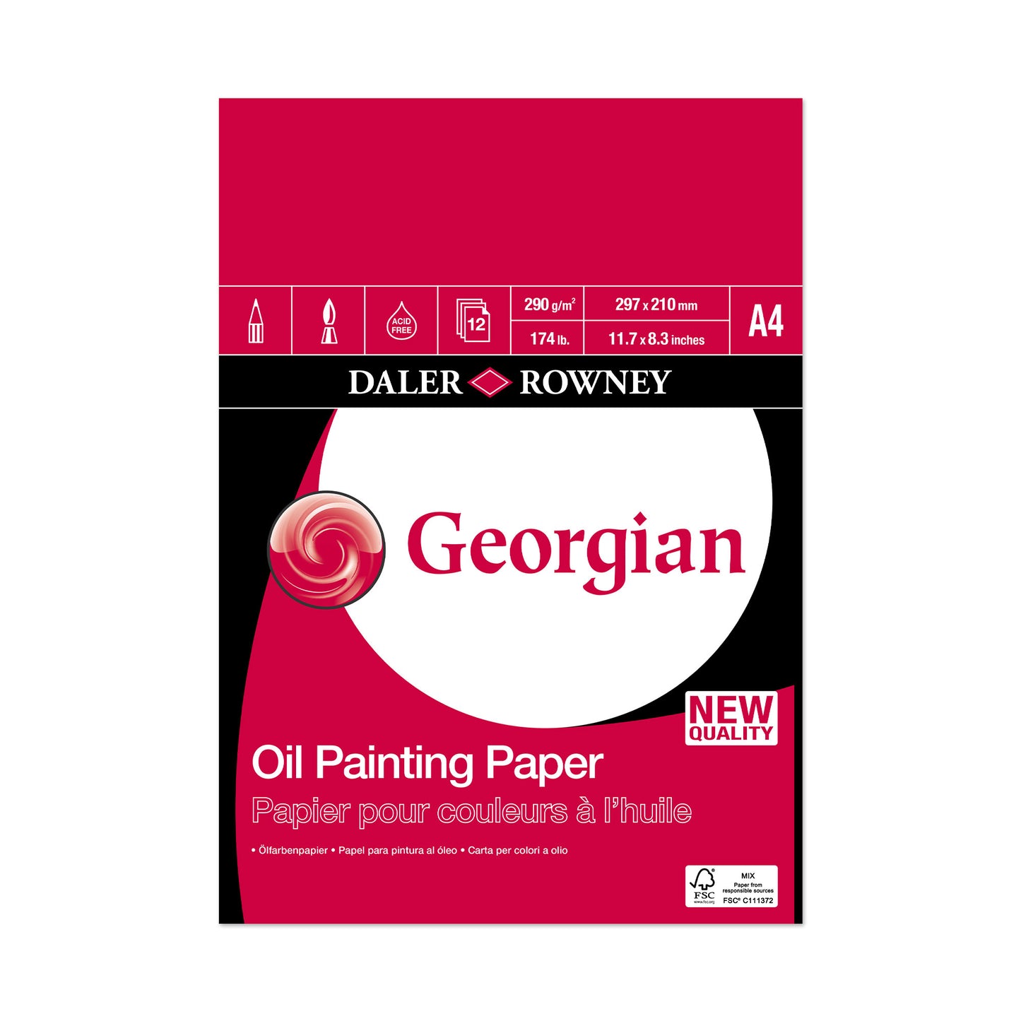 Daler-Rowney Georgian Oil Painting Pad - A4