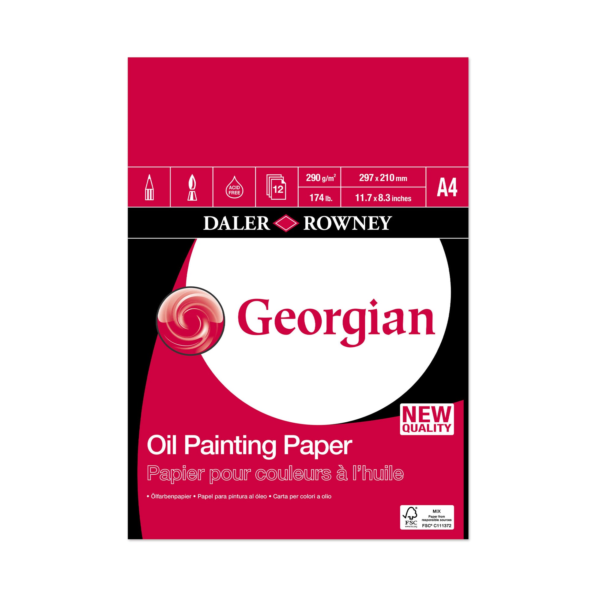 Daler-Rowney Georgian Oil Painting Pad - A4