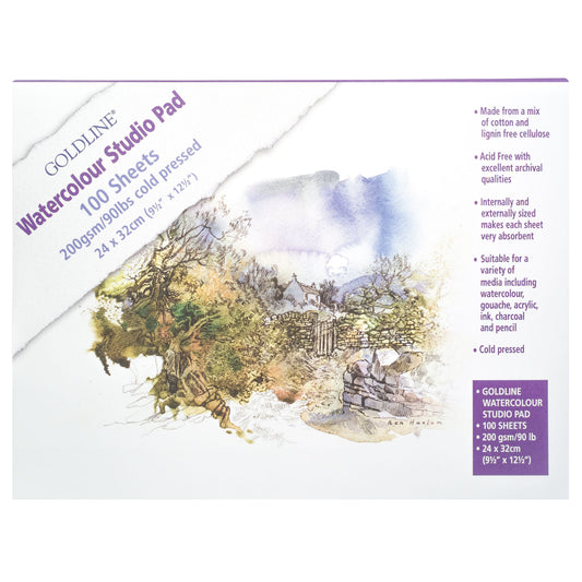 GOLDLINE Watercolour Studio Pad