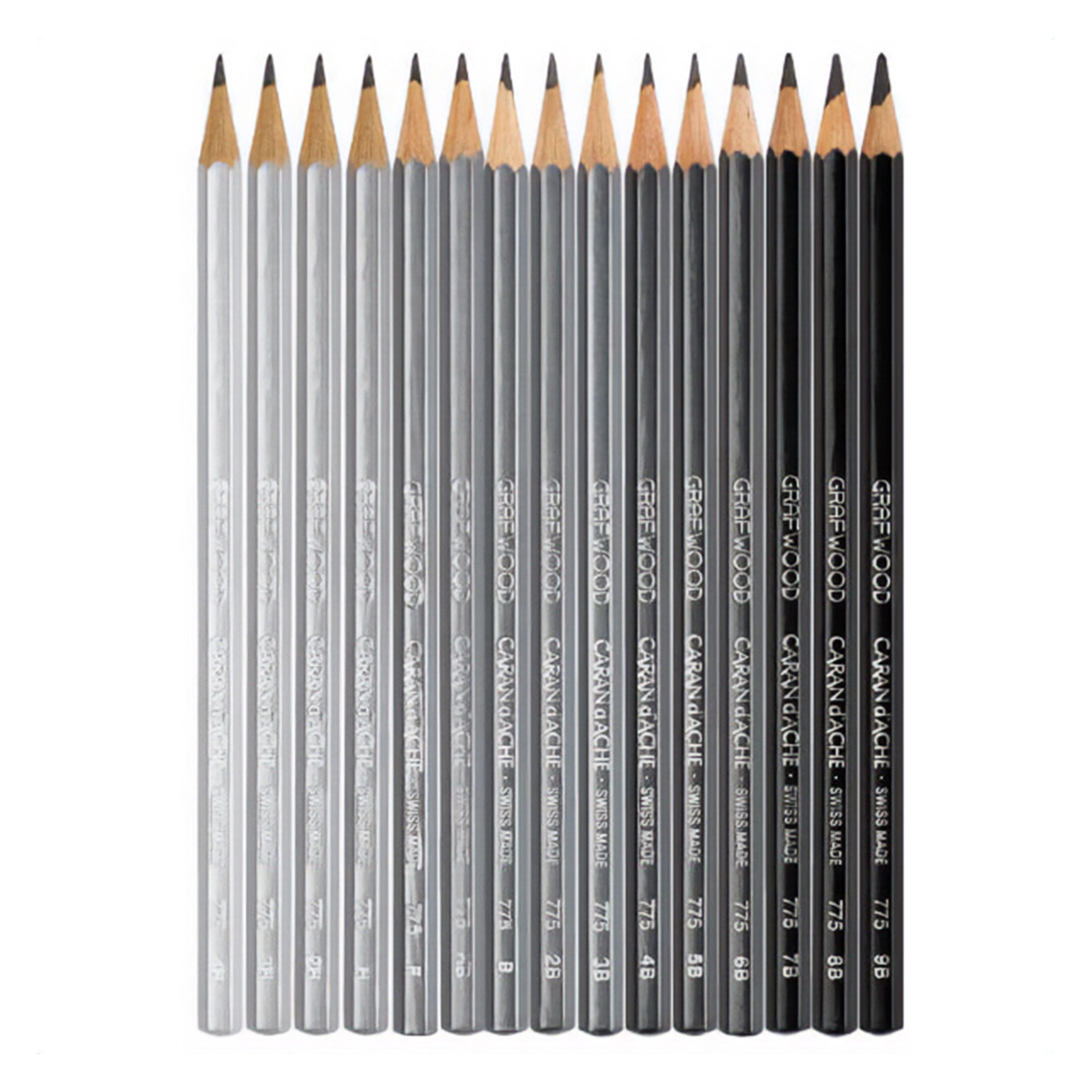 Caran d'Ache Grafwood Graphite Pencil - All tones