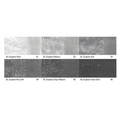 Derwent Graphite XL Blocks Swatches