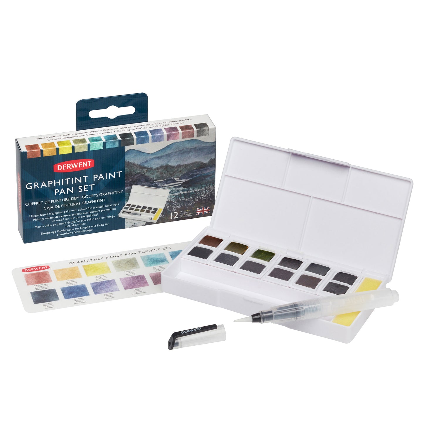 Derwent Graphitint Paint Pan Set with Box