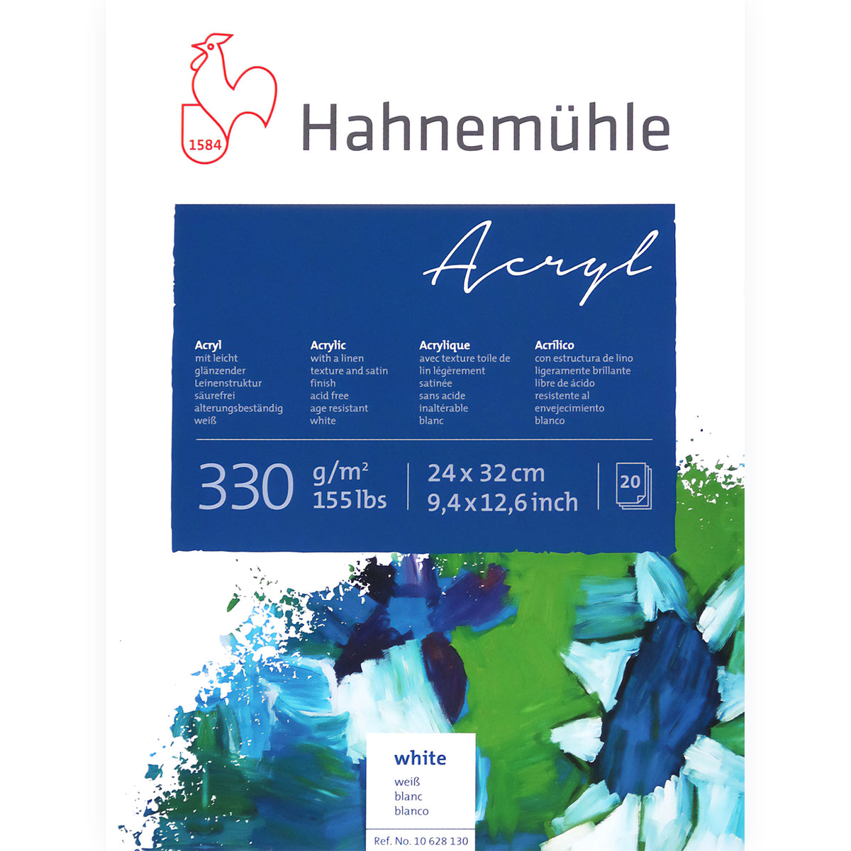 Hahnemühle Acryl 330 Artist Paper Block - 32cm x 24cm
