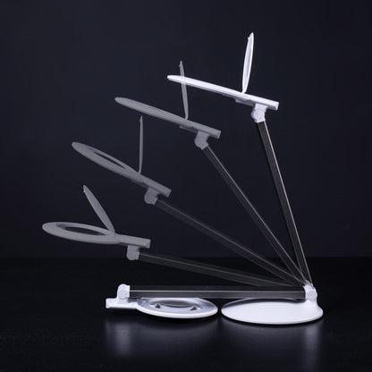 A showcase of the Daylight Halo Go 2 Lamp's folding abilities