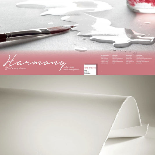 Hahnemühle 'Harmony' Watercolour Sheets - 50 x 65 - Cold Pressed - 10 Sheets - 300gsm
