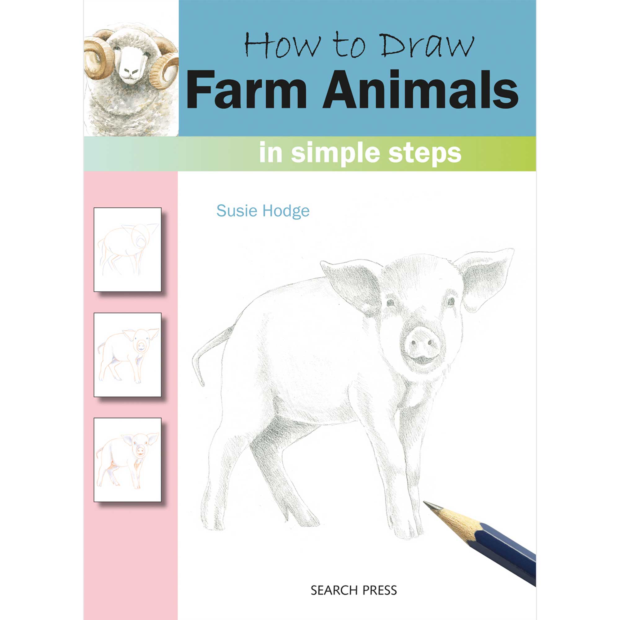 How to Draw: Farm Animals in Simple Steps - Cover