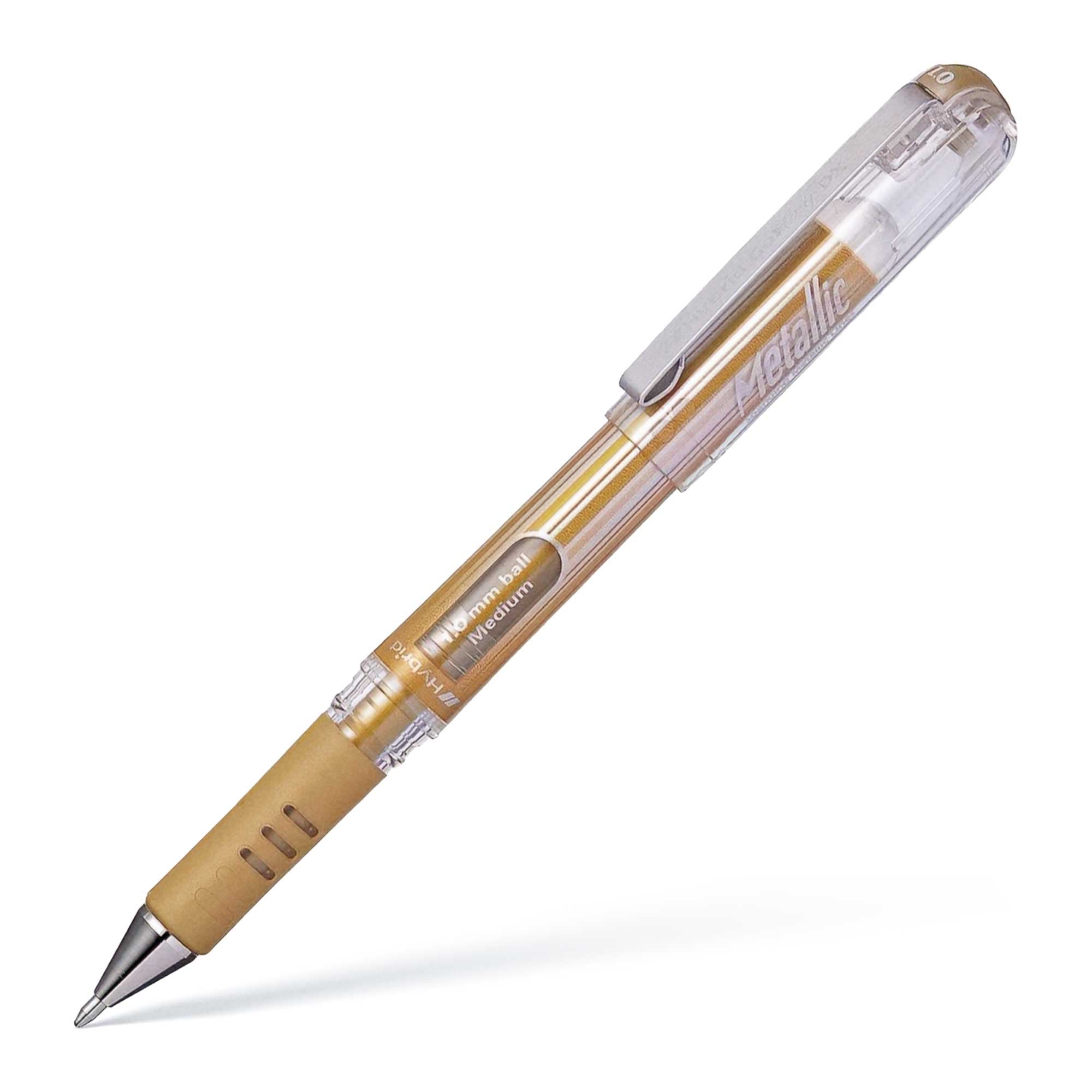 Pentel Hybrid Gel Grip DX Metallic - Gold