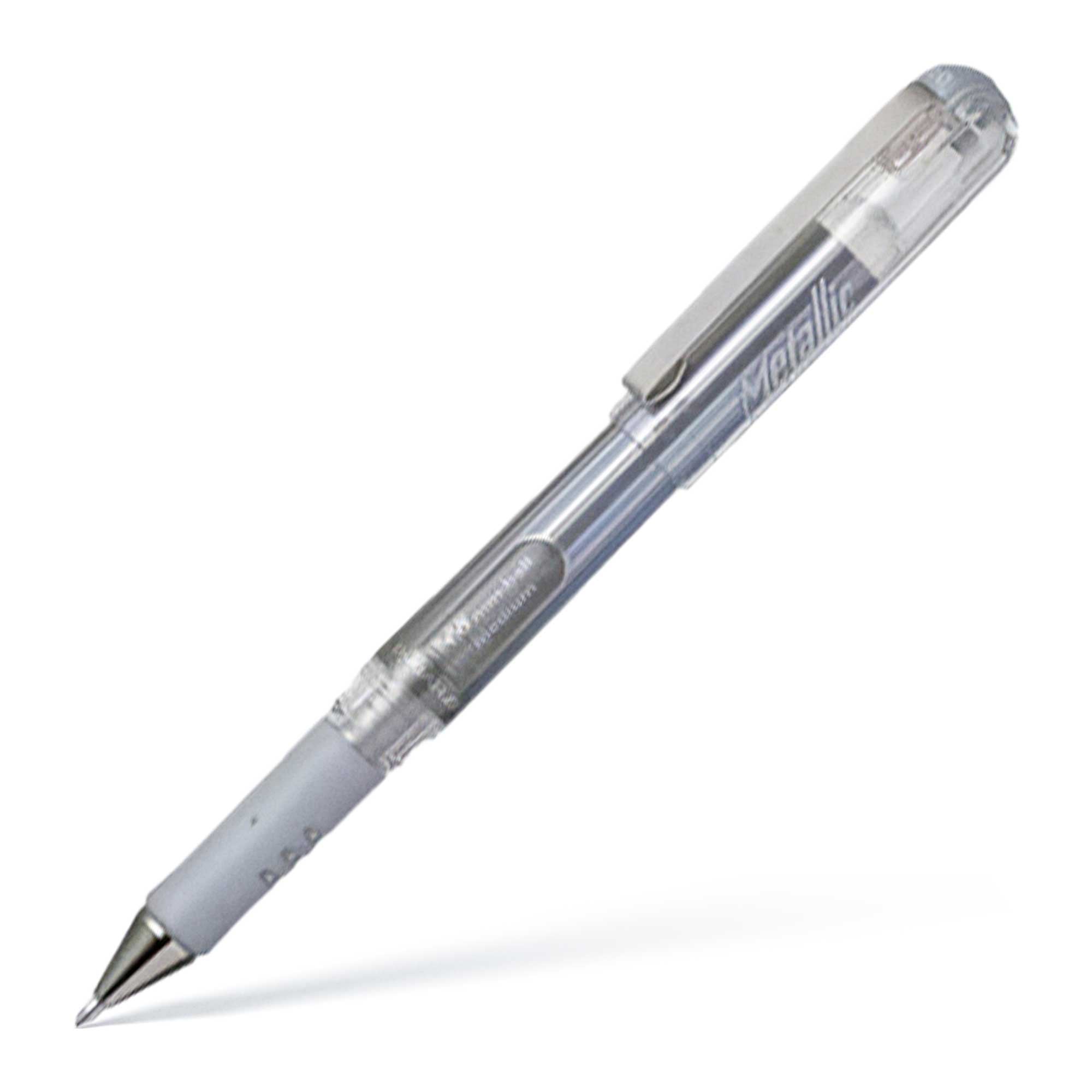 Pentel Hybrid Gel Grip DX Metallic - Silver